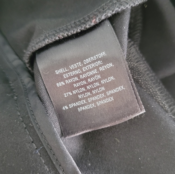 ANTHROPOLOGIE The Essential Slim Pants Ankle Zip | Black - Picture 11 of 13